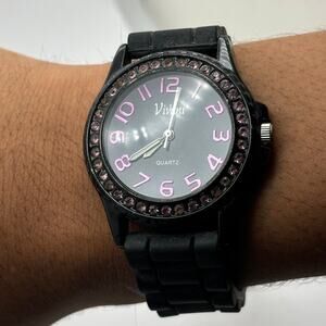 Black & Pink Vivani Men's Watch